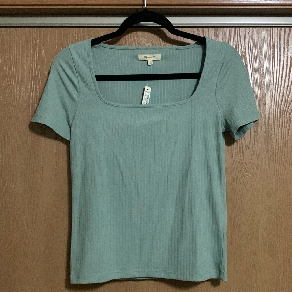 Madewell Ribbed Square neck top